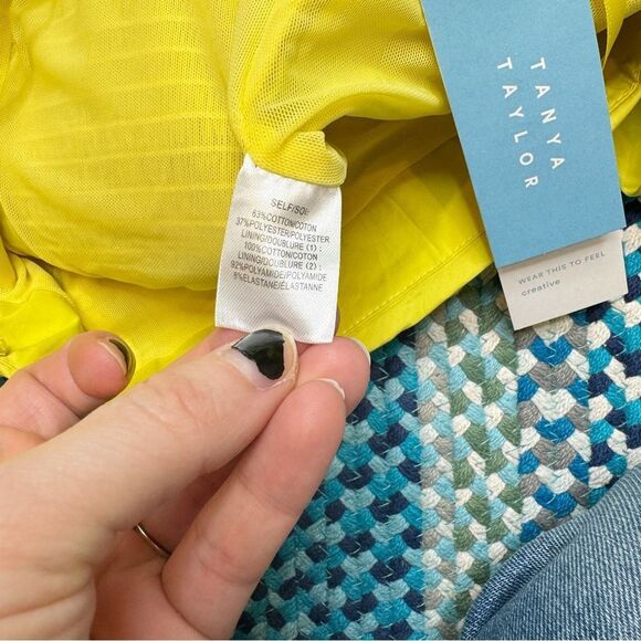 Tanya Taylor Sloane Bell Sleeve Crop Top Bohemian Stretch NWT Sz 0 - Picture 6 of 6